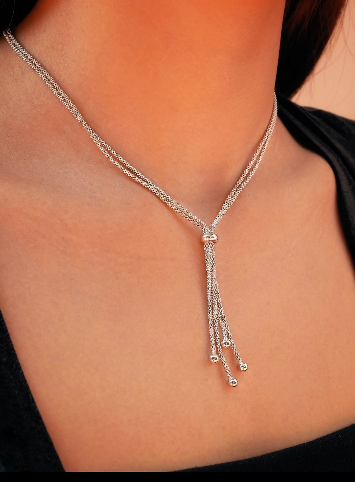 MESH Collana d'argento classica