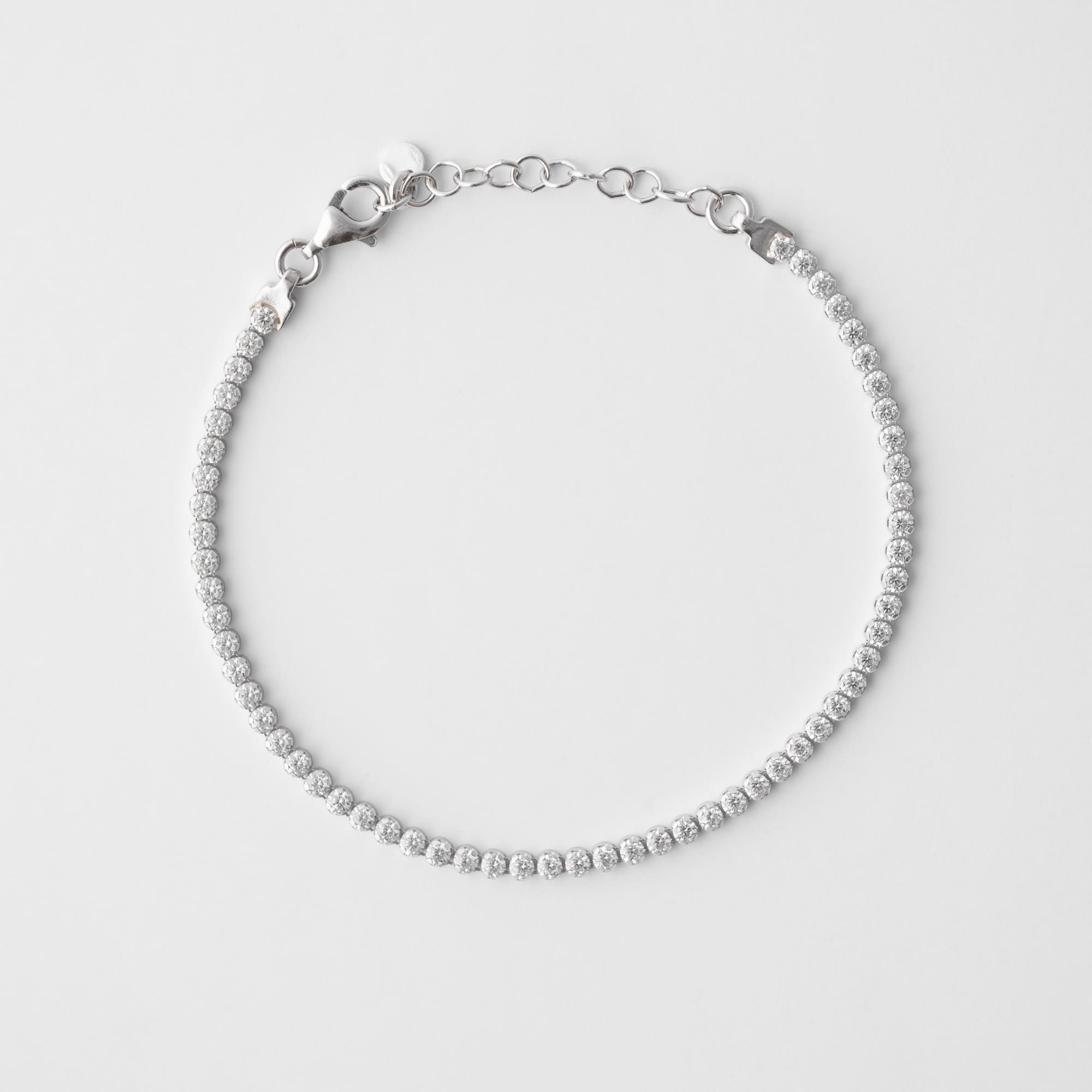 Bracciale Tennis TAGLIO DIAMANTE Oro Rosa con Cristalli Swarovski