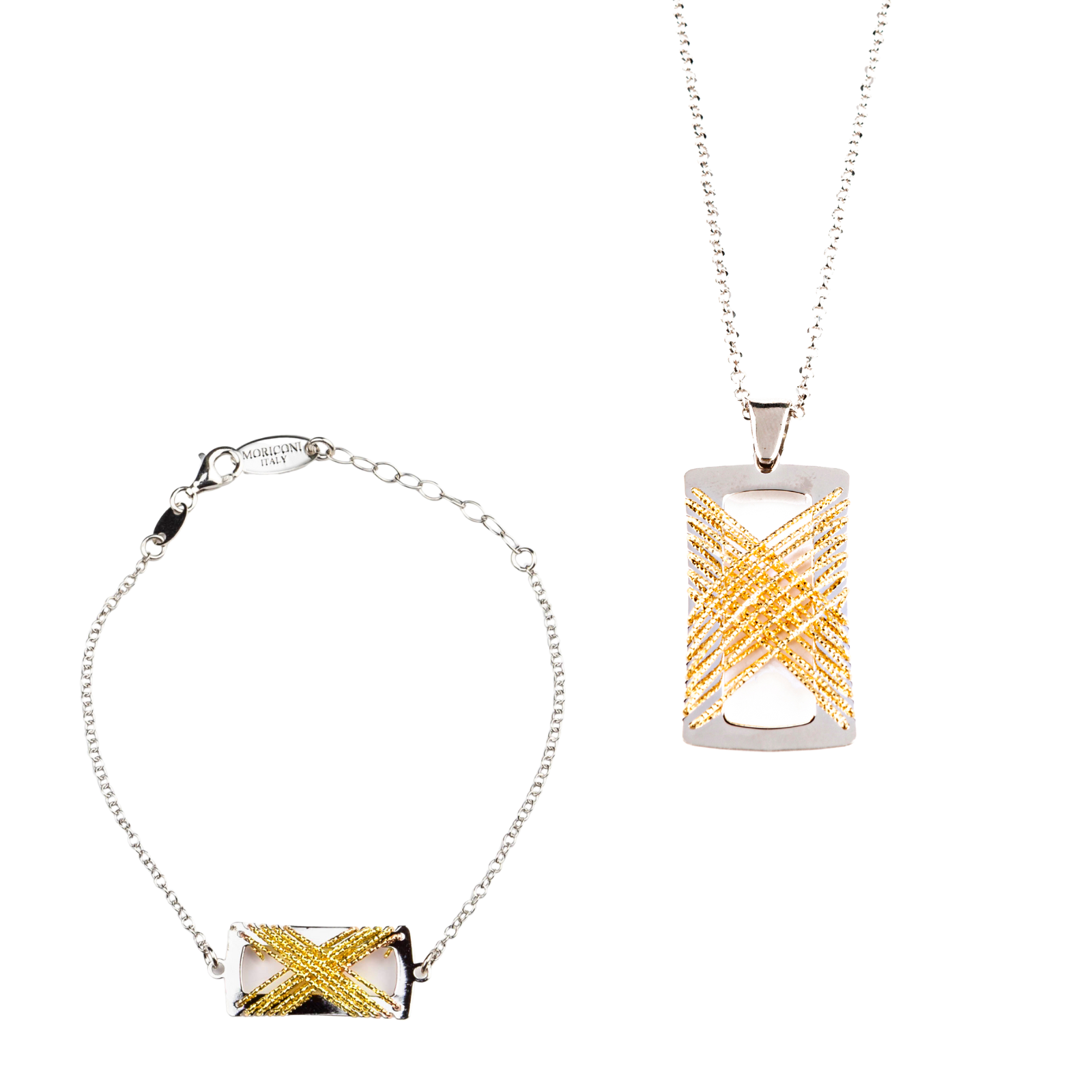 DIAMOND CUT Gold 'Criss-Cross' Gift Set