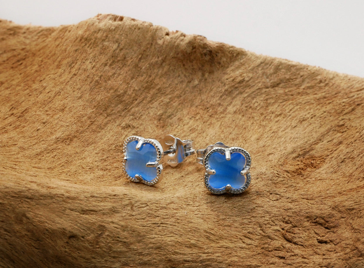 Clover | Earrings with Blu Quartz