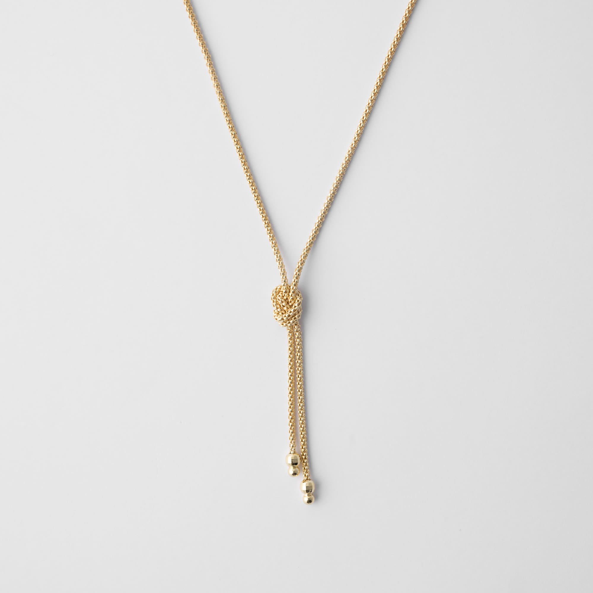 MESH "Forever Knot"  Gold Necklace