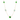 Gold-Plated Green Quartz Necklace in 925 Silver