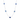 Sterling Silver Necklace with Blue Quartz Stones