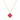 Clover | Necklace with Red Quartz