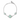 Bracciale trifoglio con quarzo tiffany