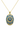 Florentine Blue Oval Mosaic Necklace