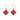 Clover | Orecchini con Quarzo Rosso