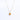 Necklace with Citrine Quartz and Zircon Halo