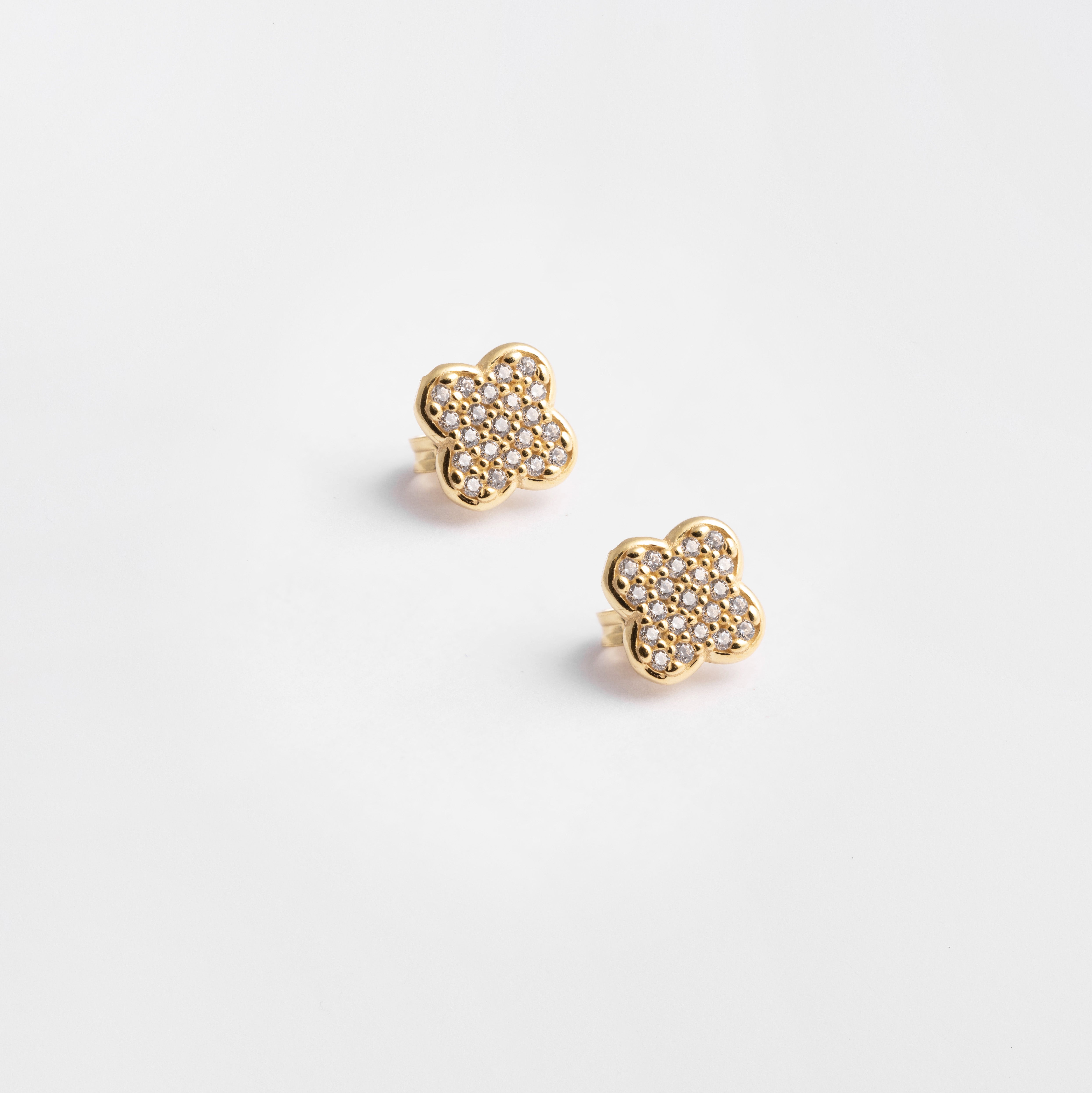 Diamond Earring Clover