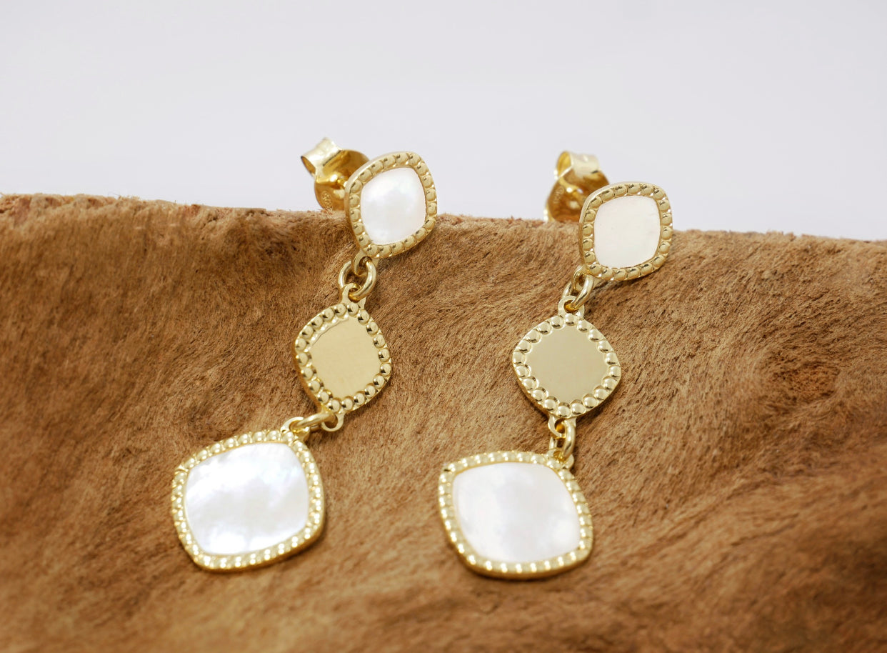 MOTHER OF PEARL EARRINGS