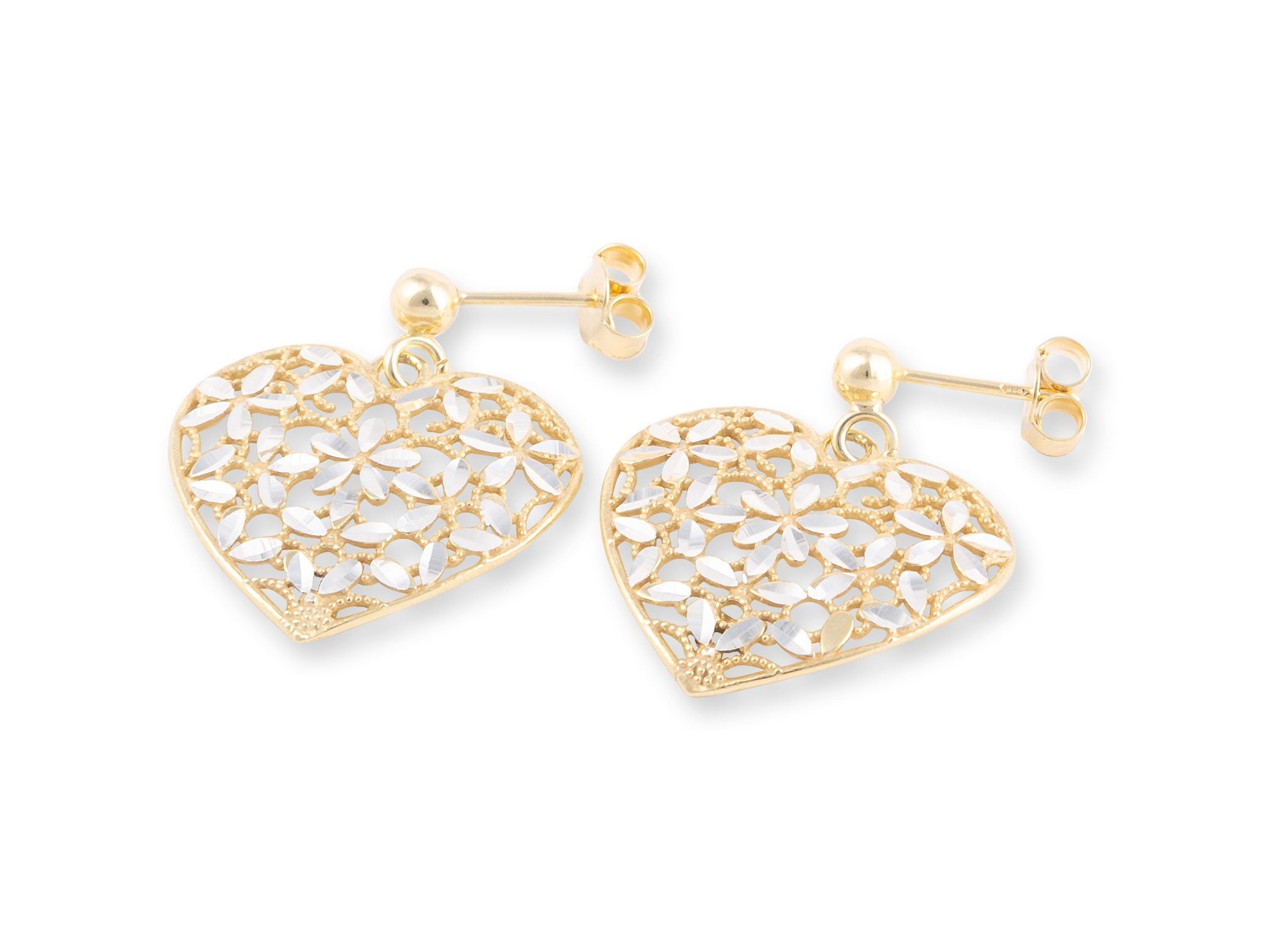 FILIGREE 'Heart' Earrings Gold