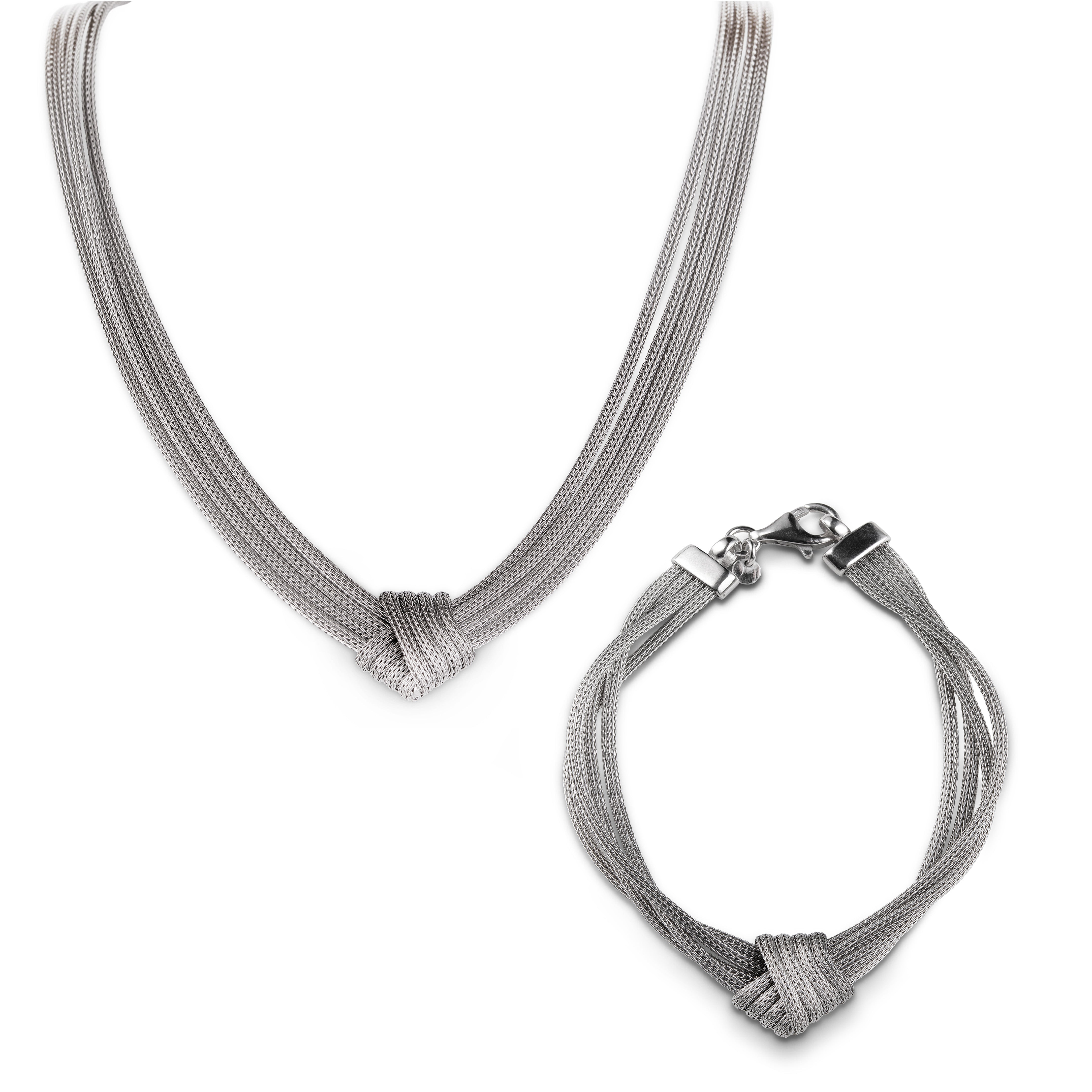 MESH Silver Knot Gift Set